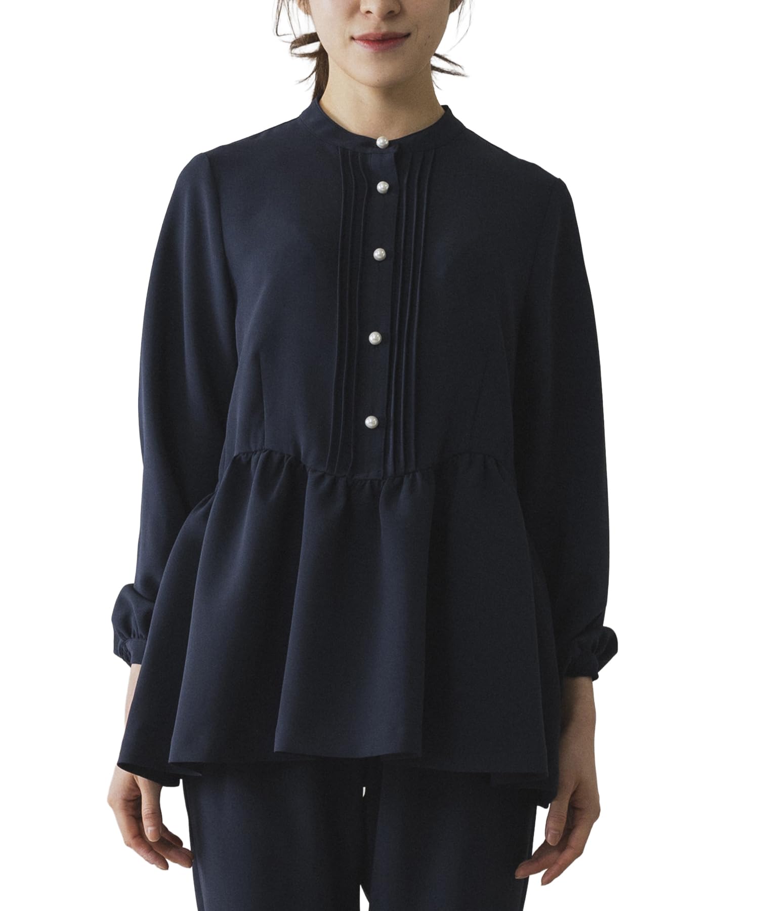 Amazon | [ソーノ] 【SONO NAVY】 防しわダブルクロス フェミニニティ